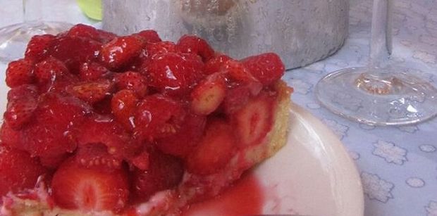 Tarte aux fraises Club 55 strawberry tart