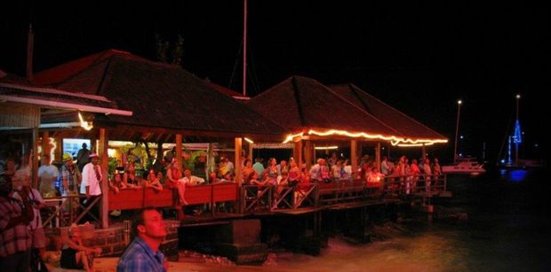Party at Basil's Bar on the island of Mustique!