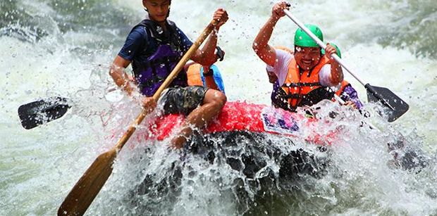 Whitewater rafting