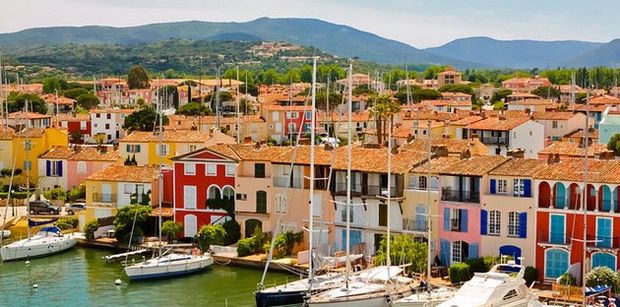 The colourful line up of houses in Port Grimed, known as Little Venice