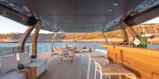SANGHA Ferretti Yacht Bridge Deck