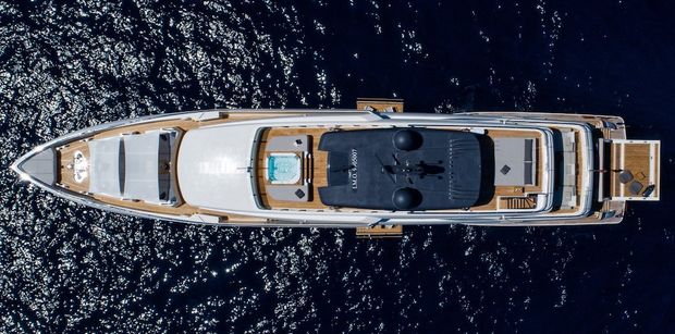 SANGHA Ferretti Yacht Exterior Aerial