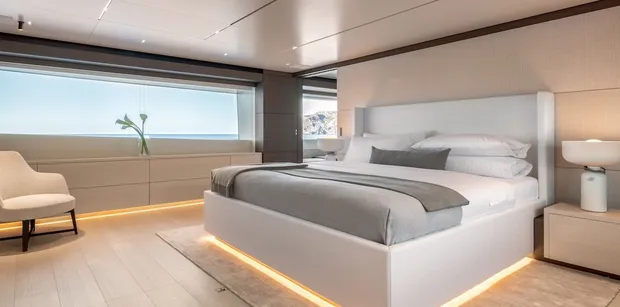 SANGHA Ferretti Yacht Master Suite