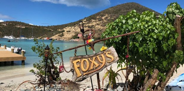 Foxys Bar and Restaurant, Jost Van Dyke, BVI Caribbean