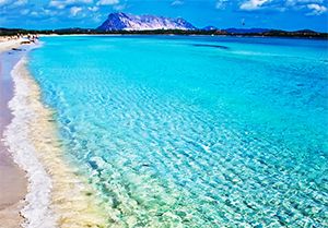 Beach and Island of Tavolara