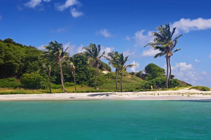 Gorgeous coastlines in the Grenadines
