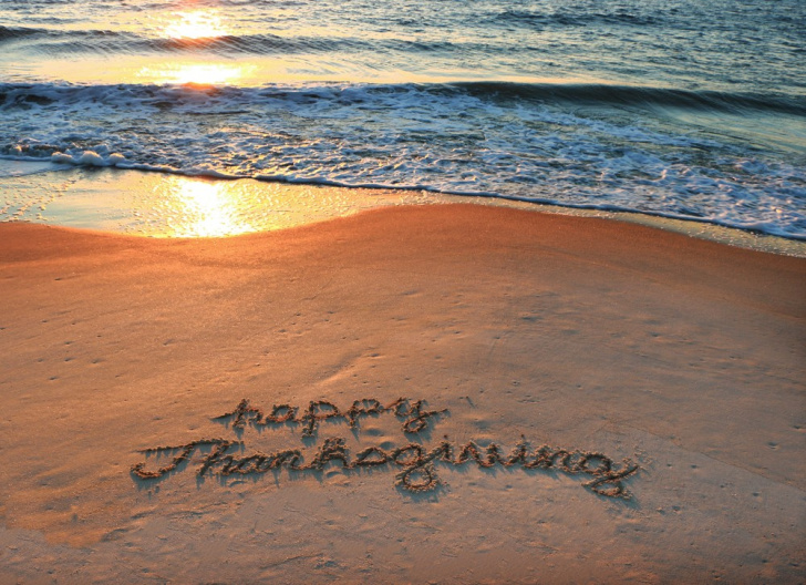 Thanksgiving on the Beach