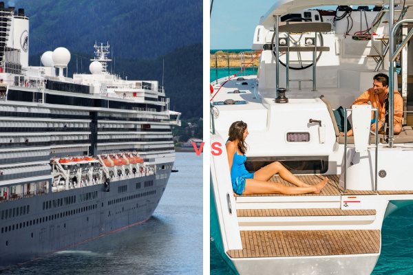 private boat vs cruise ships information