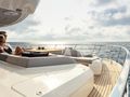 A4A Absolute Navetta 68 guests on the foredeck lounge