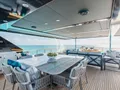 AMORE Numarine 37 XP - sundeck dining area AMORE Numarine 37 XP - sundeck dining area