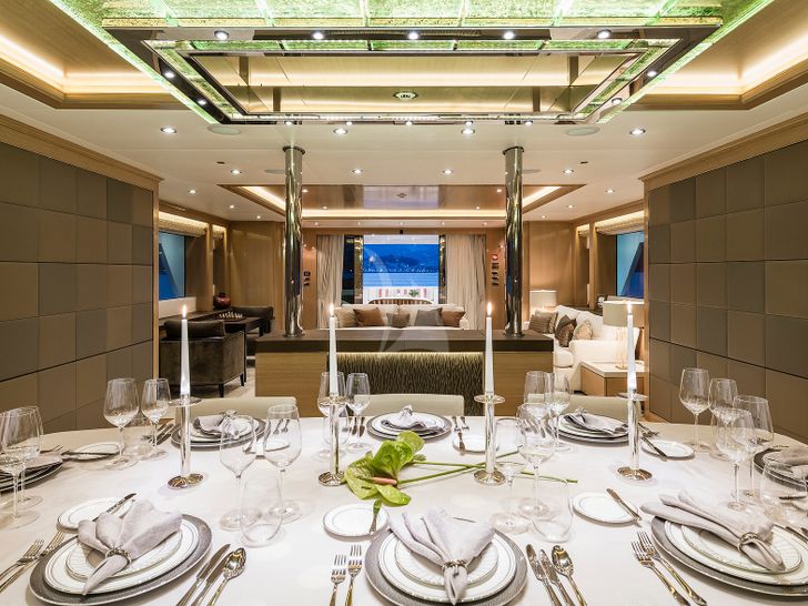 AUDACES - Sunrise Yacht 147,indoor dining AUDACES - Sunrise Yacht 147,indoor dining
