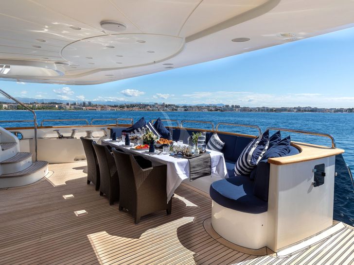 Benetti Classic SEABLUEZ Main Aft Deck Benetti Classic SEABLUEZ Main Aft Deck