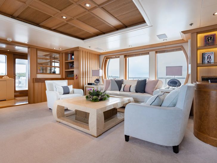 MARLA Amels 50m - main saloon lounge MARLA Amels 50m - main saloon lounge