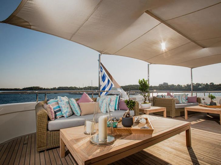 MARLA Amels 50m - sky deck alfresco lounge MARLA Amels 50m - sky deck alfresco lounge