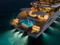HOW MUCH IS ENOUGH Benetti Oasis 40m - aft shot at night HOW MUCH IS ENOUGH Benetti Oasis 40m - aft shot at night