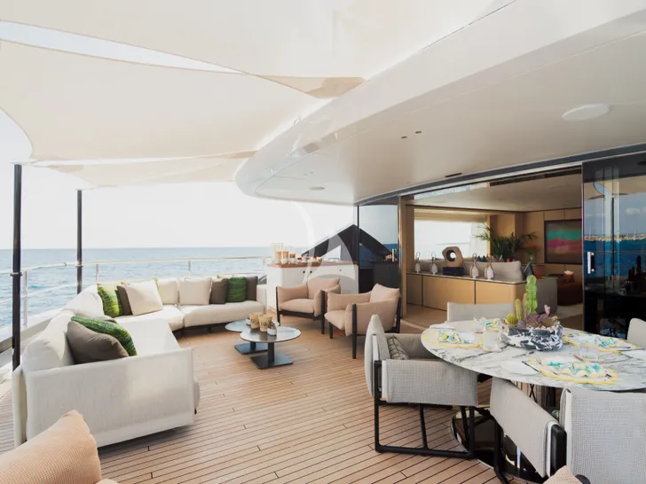 HOW MUCH IS ENOUGH Benetti Oasis 40m - sky deck aft HOW MUCH IS ENOUGH Benetti Oasis 40m - sky deck aft