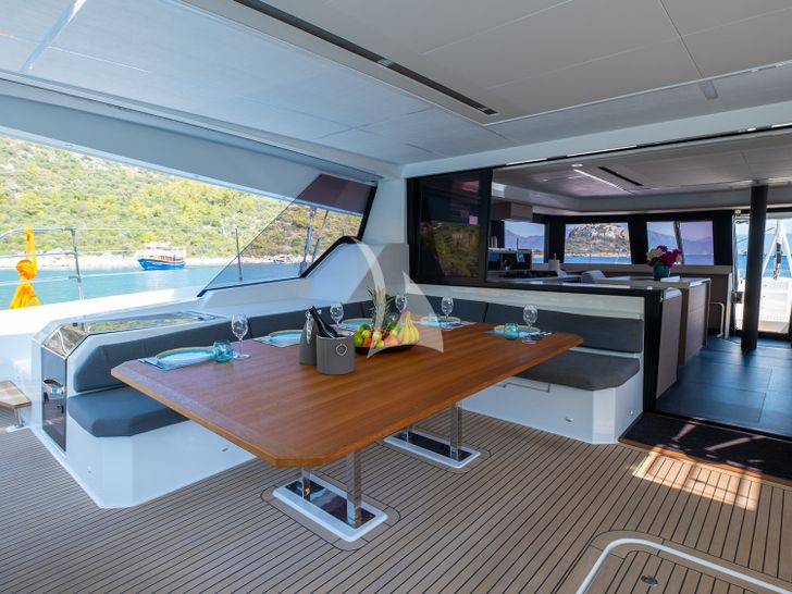 MUS 3 Fountaine Pajot Alegria 67 Turkey Dining MUS 3 Fountaine Pajot Alegria 67 Turkey Dining