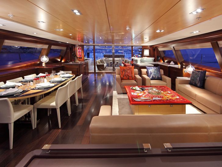 PRANA Sailing Yacht Salon and Dining PRANA Sailing Yacht Salon and Dining