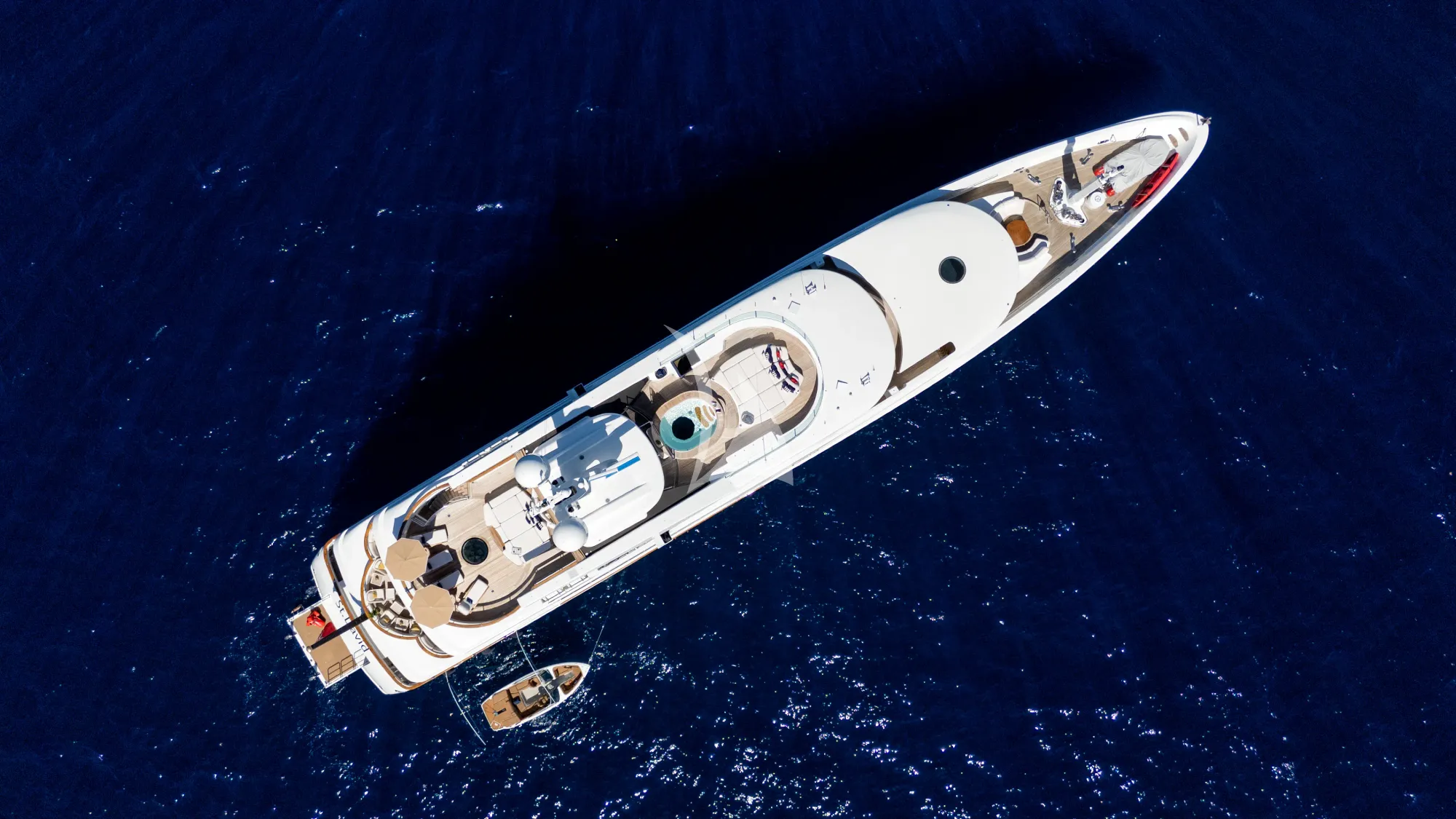 ST DAVID Benetti 60m - top aerial shot
