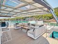 ABOVE&BEYOND Sunreef 80 - flybridge dining set up ABOVE&BEYOND Sunreef 80 - flybridge dining set up