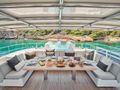 ABOVE&BEYOND Sunreef 80 - flybridge alfresco dining ABOVE&BEYOND Sunreef 80 - flybridge alfresco dining