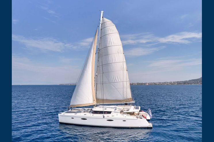 Charter Yacht WORLD'S END - Fountaine Pajot Galathea 65 - 5 Cabins - Athens - Corfu - Lefkas - Santorini - Zakynthos - Greece