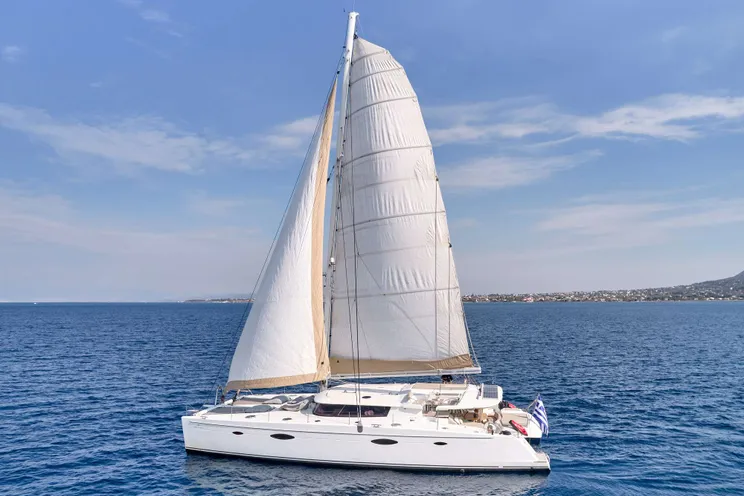 Charter Yacht WORLD'S END - Fountaine Pajot Galathea 65 - 5 Cabins - Athens - Corfu - Lefkas - Santorini - Zakynthos - Greece