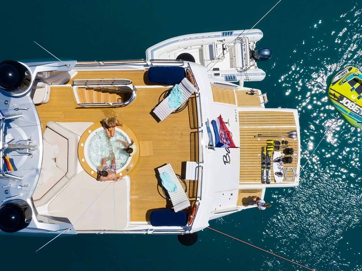 BABY I Sunseeker 105 - top aft shot BABY I Sunseeker 105 - top aft shot