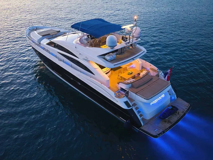 AGAVE Princess V85 - aft view at night AGAVE Princess V85 - aft view at night