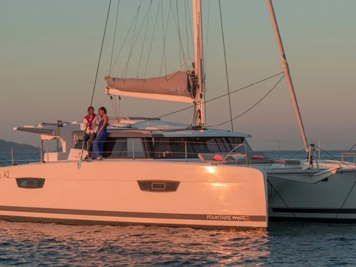 Fountaine Pajot Astrea 42 - Side View Fountaine Pajot Astrea 42 - Side View