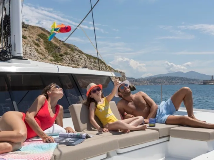 Fountaine Pajot Astrea 42 - Side View Fountaine Pajot Astrea 42 - Side View