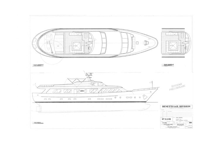 Layout for DON CIRO Benetti SD105 - layout 1