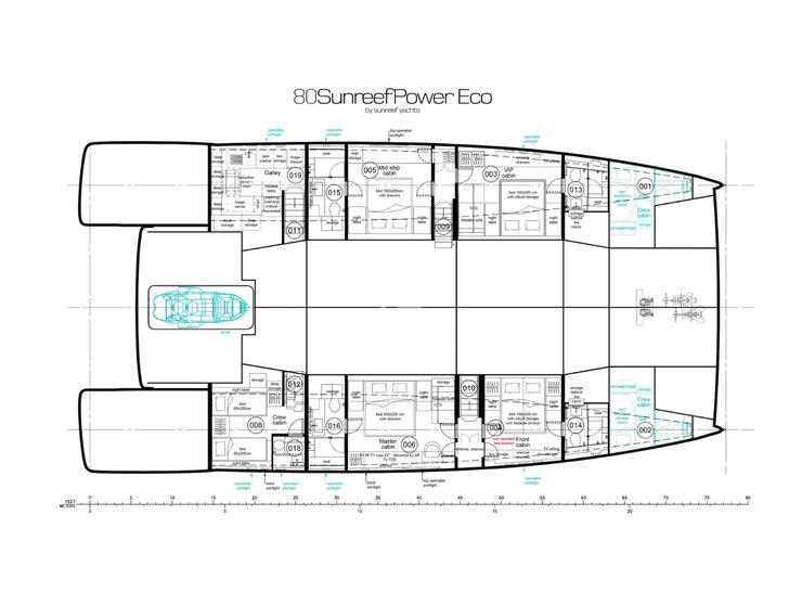 MATTEA Sunreef 80 Power - cabin layout MATTEA Sunreef 80 Power - cabin layout