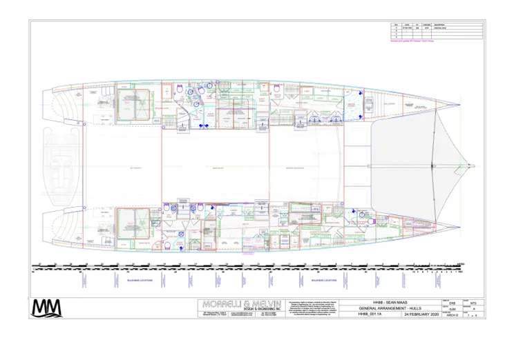 Layout for CRAZY LOVE Hudson HH88 - cabin layout