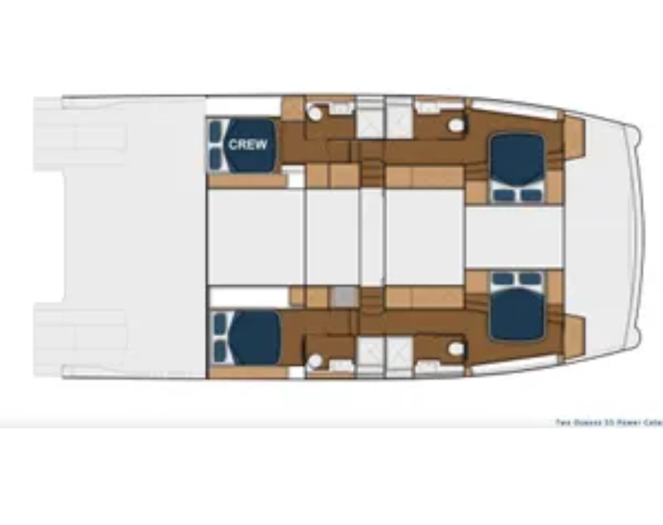 SOLAIRE Two Oceans 555 - Yacht layout