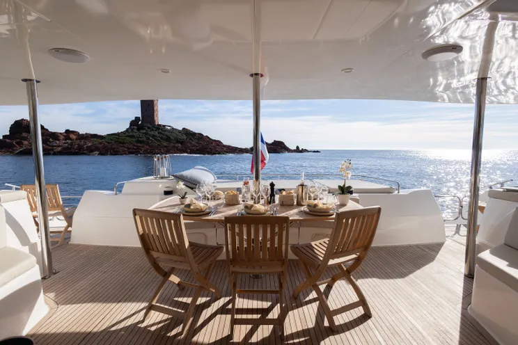 Charter Yacht MOBY DICK - Fountaine Pajot Galatea 65 - St Raphael - Cannes - St Tropez - The French Riviera Day Charter Yacht