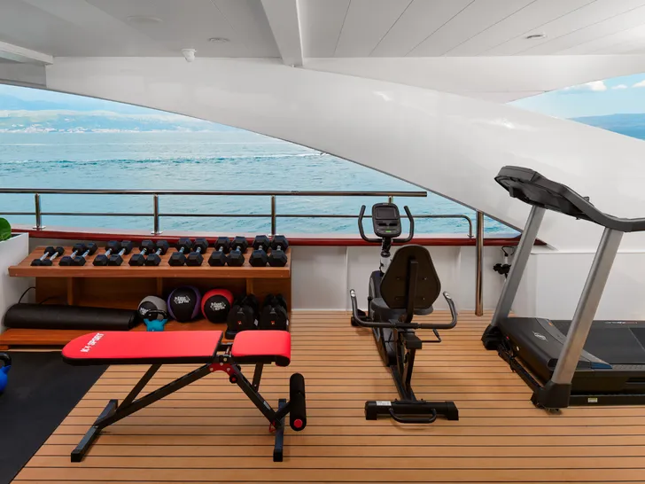 OHANA Custom 49m - gym facility OHANA Custom 49m - gym facility