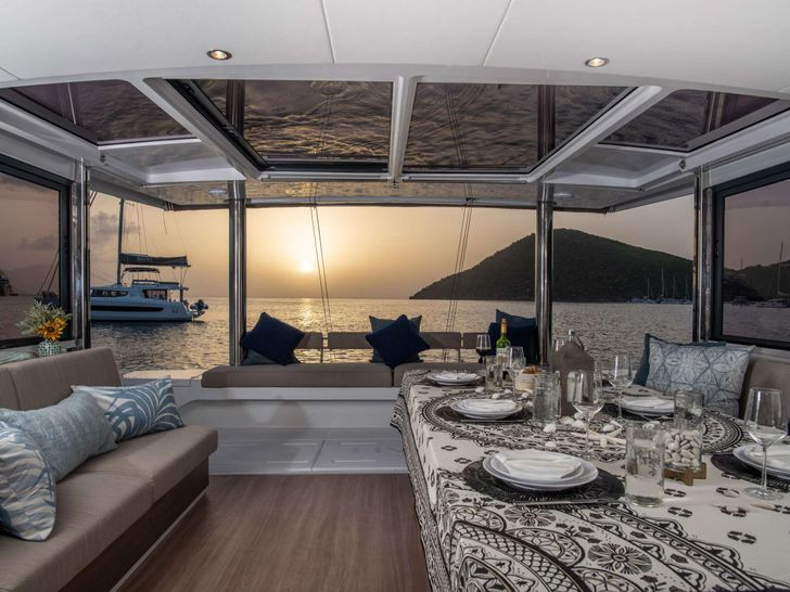 ATLAS Bali 5.4 - saloon with the sunset view ATLAS Bali 5.4 - saloon with the sunset view