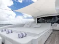 TOTAL Mangusta 108 - flybridge sunbathing area TOTAL Mangusta 108 - flybridge sunbathing area