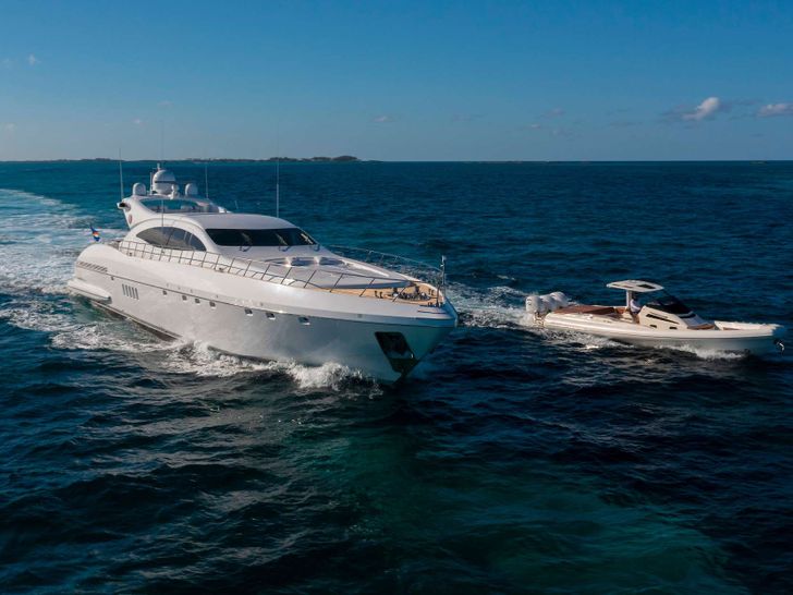 TOTAL Mangusta 108 - cruising with the tender TOTAL Mangusta 108 - cruising with the tender