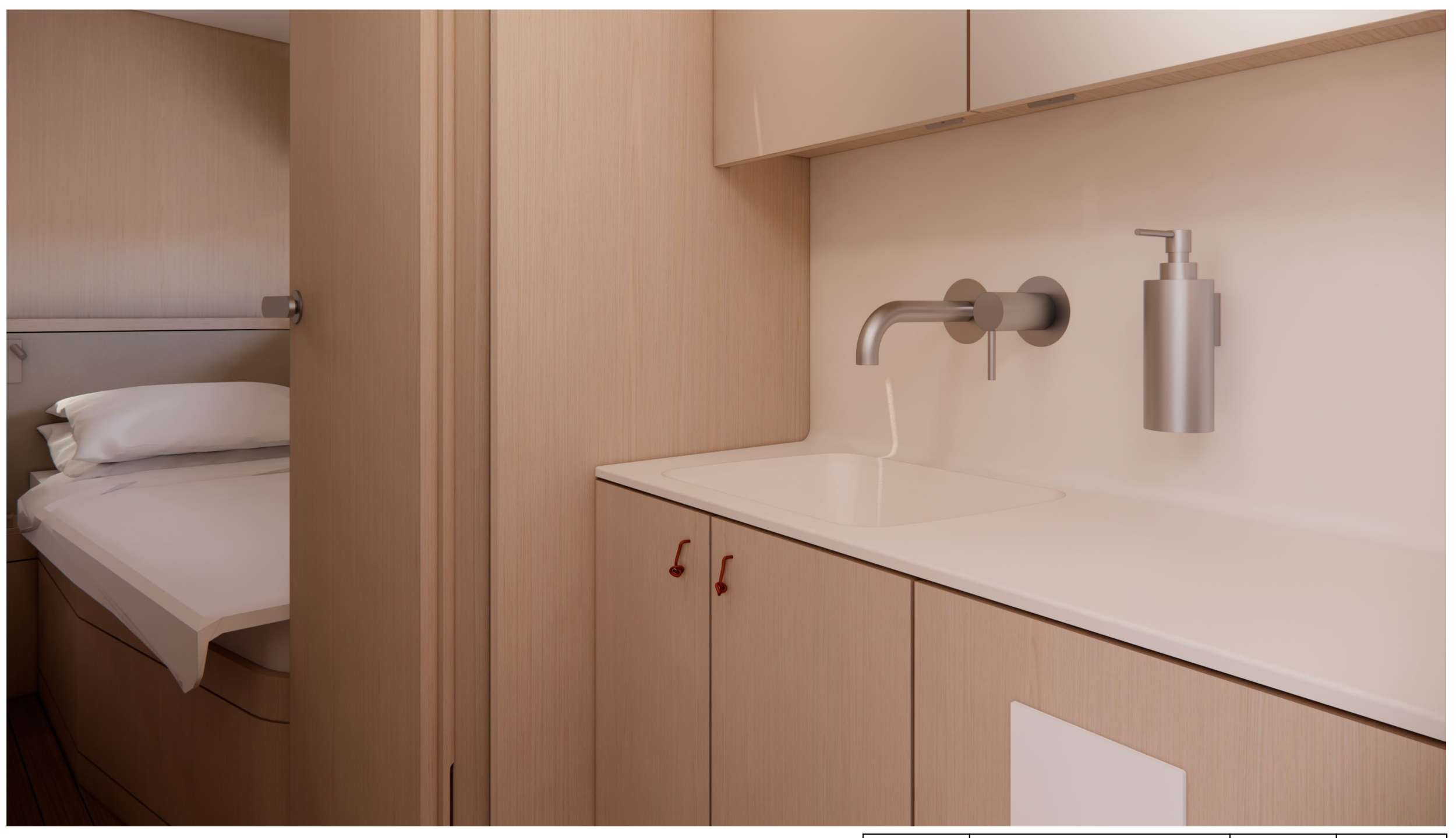 YUME YYacht Y7 - twin cabin bathroom