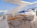 SOL SHINE Ferretti 960 - flybridge alfresco dining area SOL SHINE Ferretti 960 - flybridge alfresco dining area