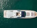 SOL SHINE Ferretti 960 - top aerial shot anchored SOL SHINE Ferretti 960 - top aerial shot anchored