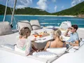 LA VIE EST BELLE Bali 5.4 - guests on the foredeck LA VIE EST BELLE Bali 5.4 - guests on the foredeck
