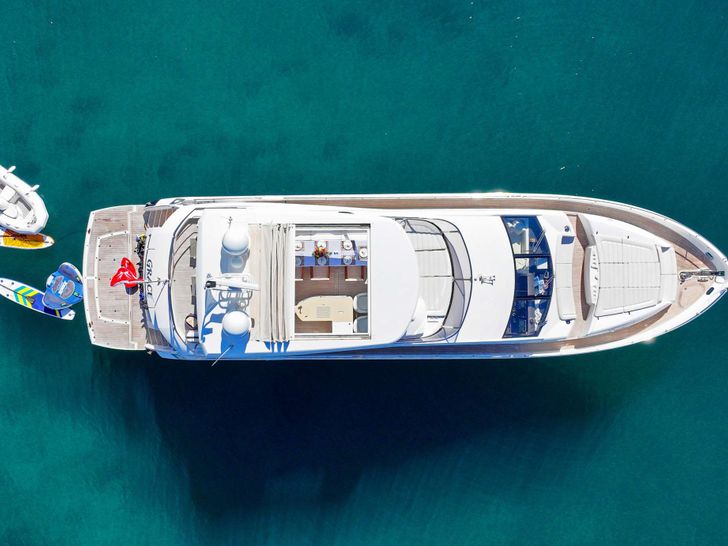 GRACE XI Sunseeker 75 - top aerial shot GRACE XI Sunseeker 75 - top aerial shot