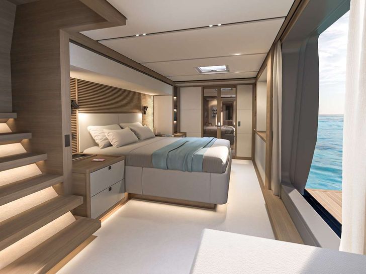 IMLADRIS Lagoon Eighty 2 - master cabin bed IMLADRIS Lagoon Eighty 2 - master cabin bed