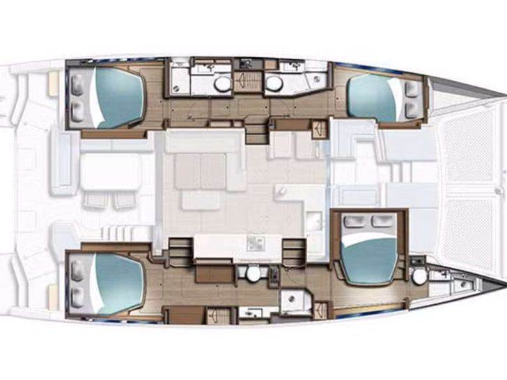 SEA DANCER Leopard 45 - layout SEA DANCER Leopard 45 - layout