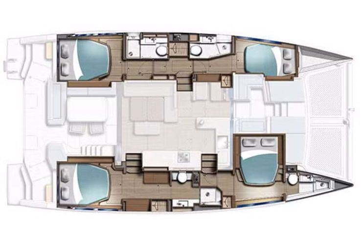 Layout for SEA DANCER Leopard 45 - layout