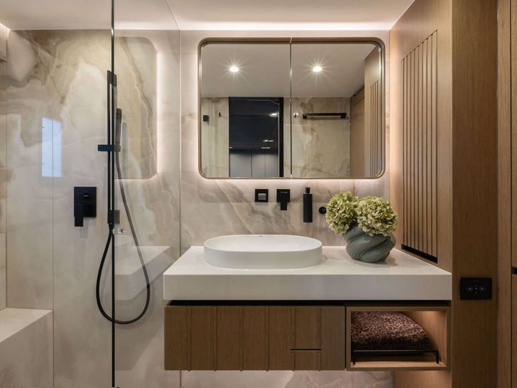 MATTEA Sunreef 80 Power - master cabin bathroom MATTEA Sunreef 80 Power - master cabin bathroom