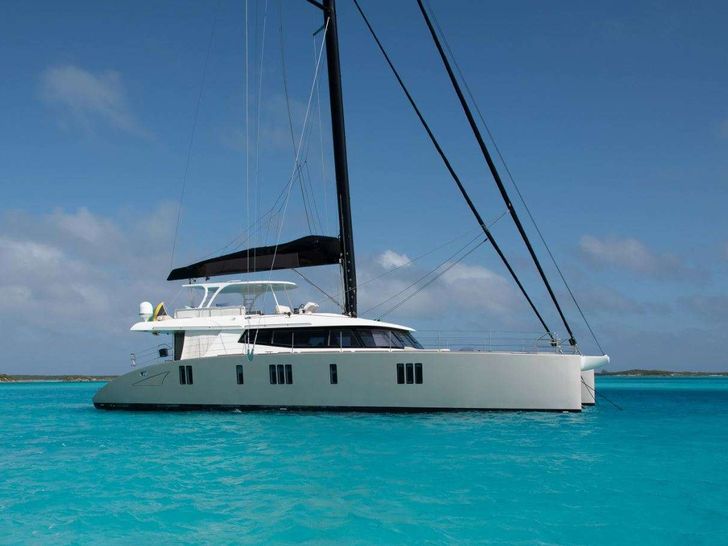 INDABLUE Sunreef 74 - side profile INDABLUE Sunreef 74 - side profile